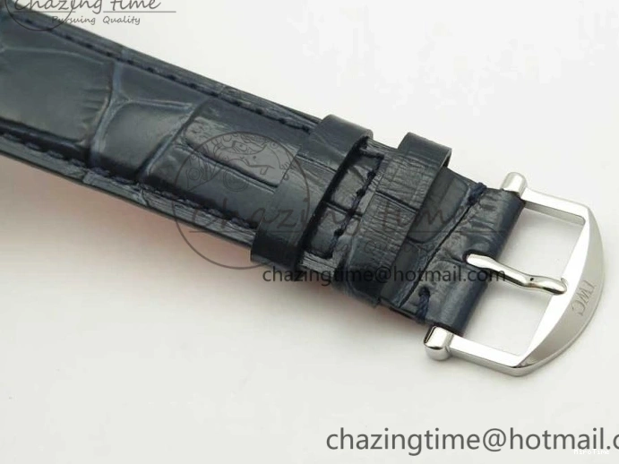 MIROTIME 0324 Portofino Automatic SS FKF 1:1 Best Edition Blue Dial on Blue Leather Strap A Cozy 7133